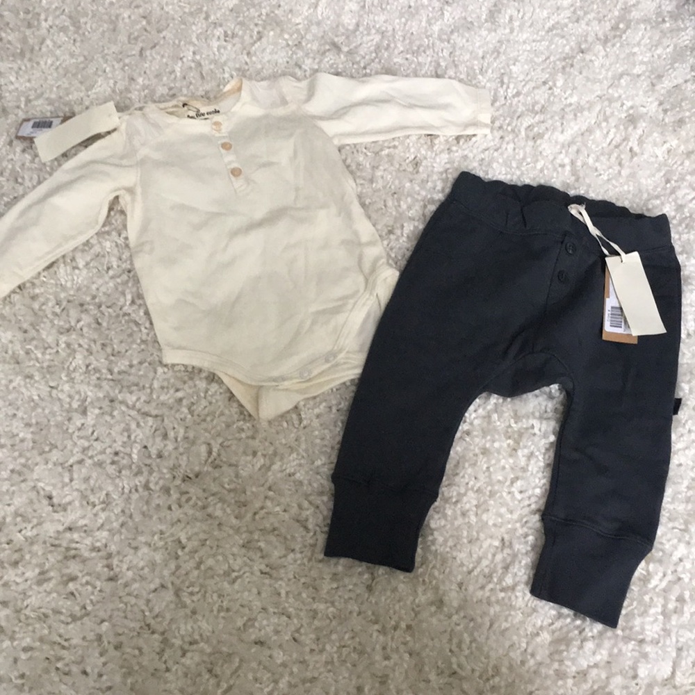 MY LITTLE COZMO MATCHING ONESIE JOGGERS 6-9 months